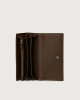 Orciani Micron leather envelope wallet with RFID Leather Brown