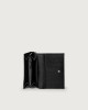 Orciani Soft leather wallet with RFID protectrion Embossed leather Black