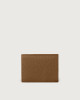 Orciani Soft small leather envelope wallet Grained leather Caramel
