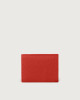 Orciani Soft leather wallet with RFID protectrion Embossed leather Marlboro red