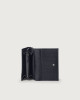 Orciani Soft small leather envelope wallet Grained leather Navy