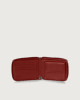 Orciani Micron leather wallet with coin pocket Bordeaux