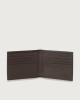 Orciani Micron leather wallet Grained leather Ebony