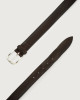 Orciani Bull Soft leather belt Leather Chocolate