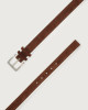 Orciani Amalfi Active suede and fabric belt Canvas, Suede Brown+White