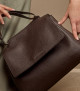 Sveva Soft Medium leather shoulder bag with shoulder strap