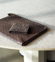 Chevrette Woven leather slim document holder