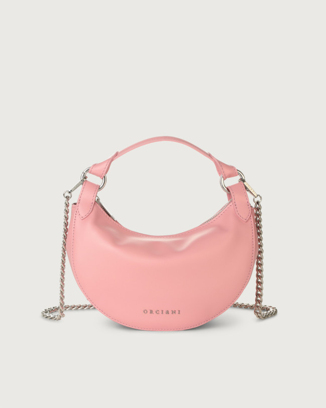 ORCIANI Dumpling Vanity leather mini bag with strap. , color
