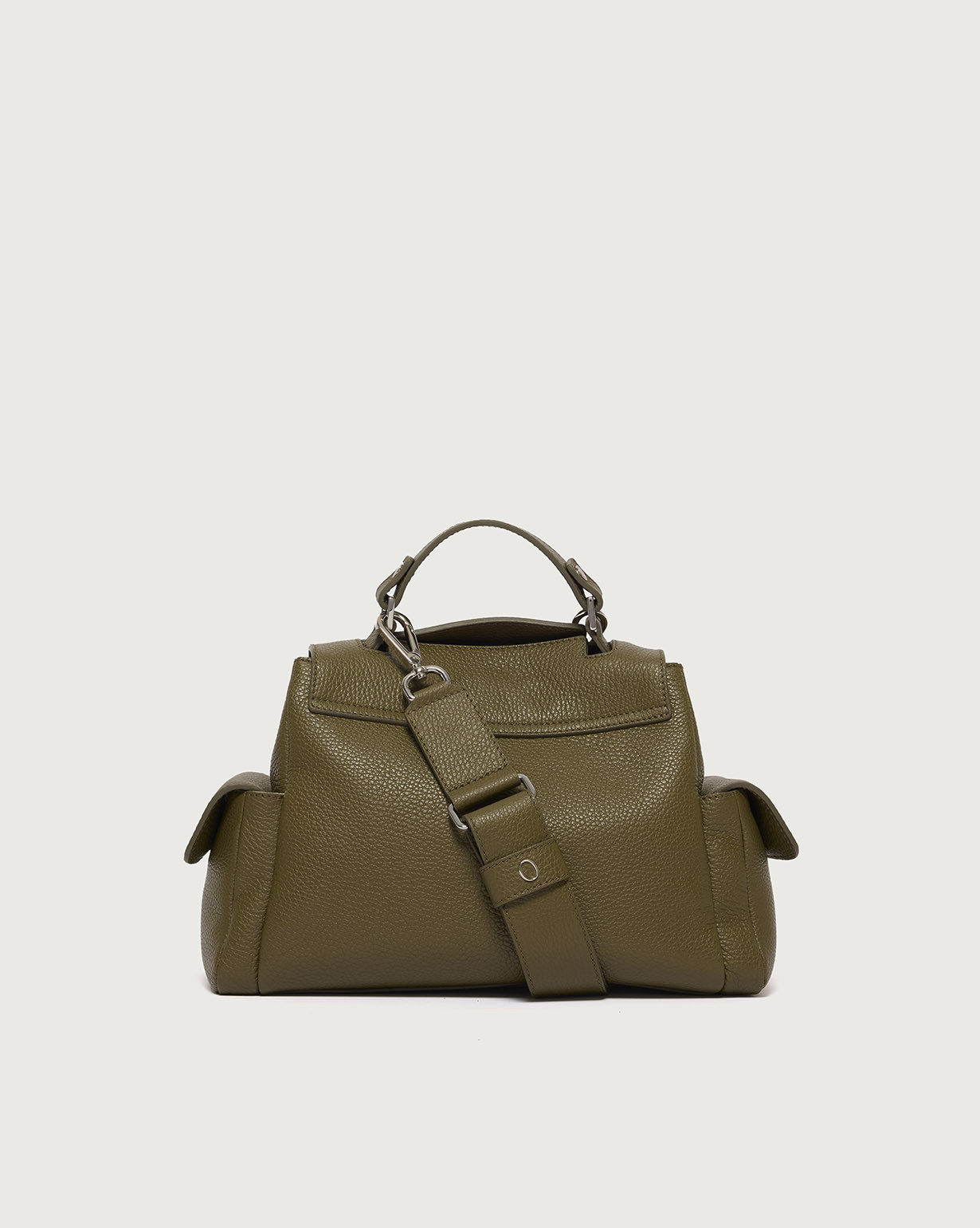 ORCIANI Sveva Sense Cargo Small leather handbag with strap