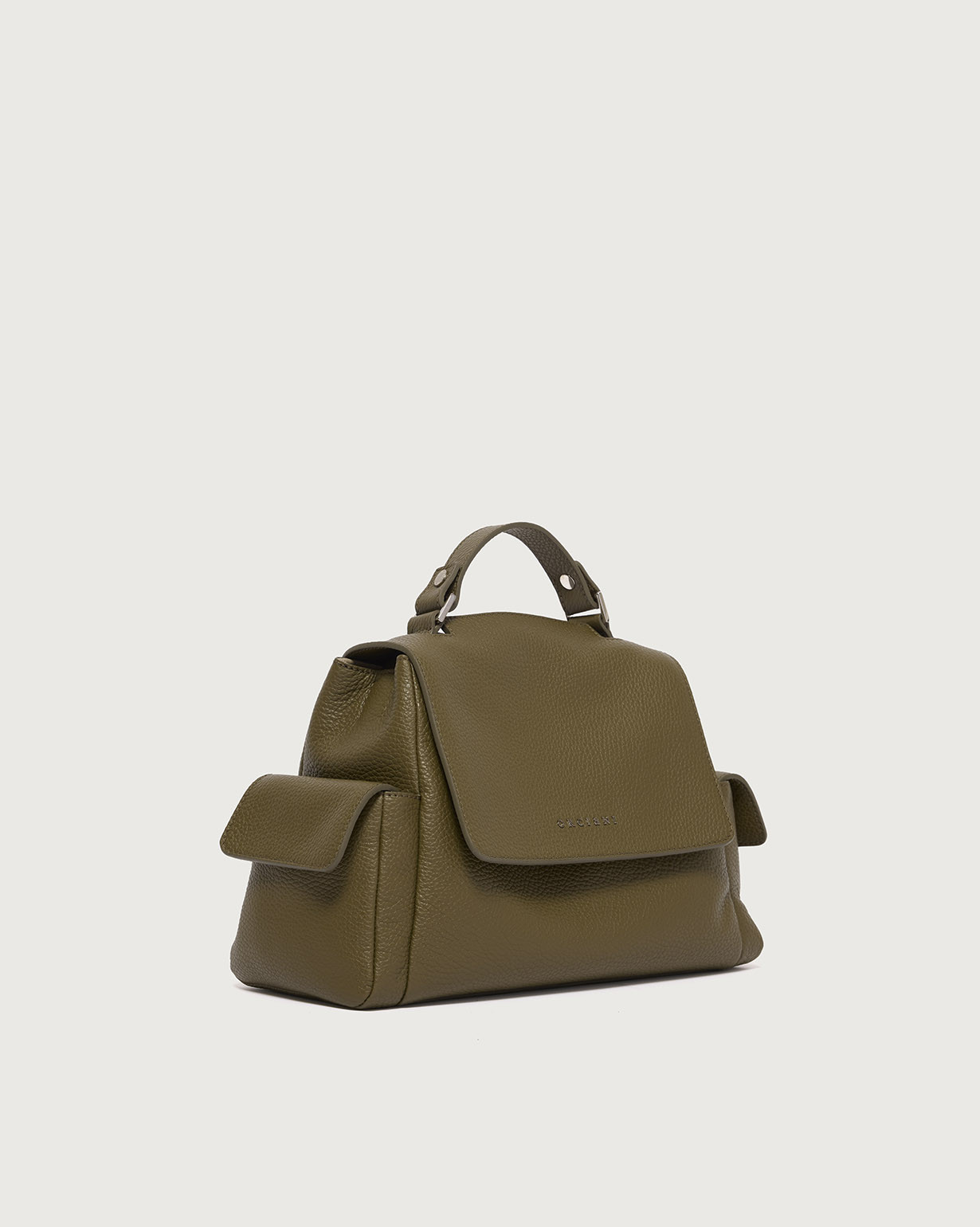 ORCIANI Sveva Sense Cargo Small leather handbag with strap