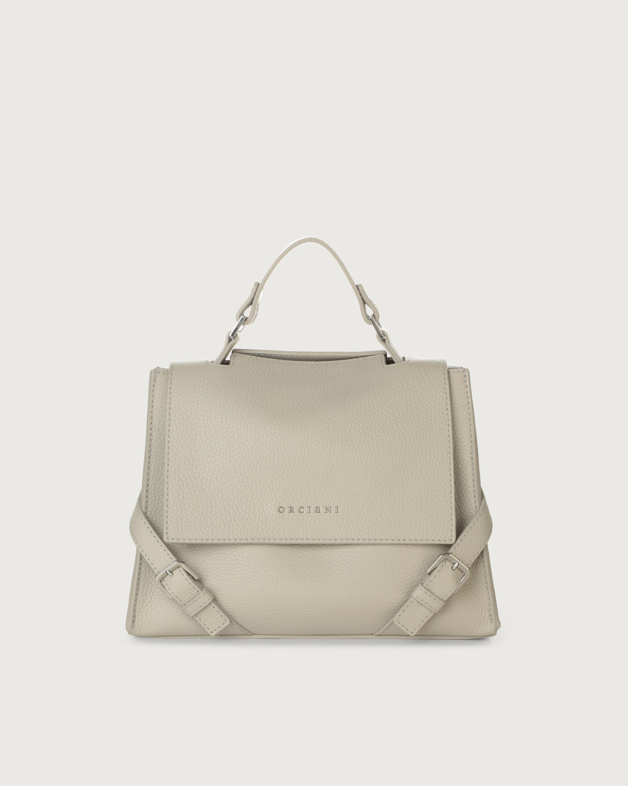 ORCIANI Sveva Sense Small leather handbag with strap. color