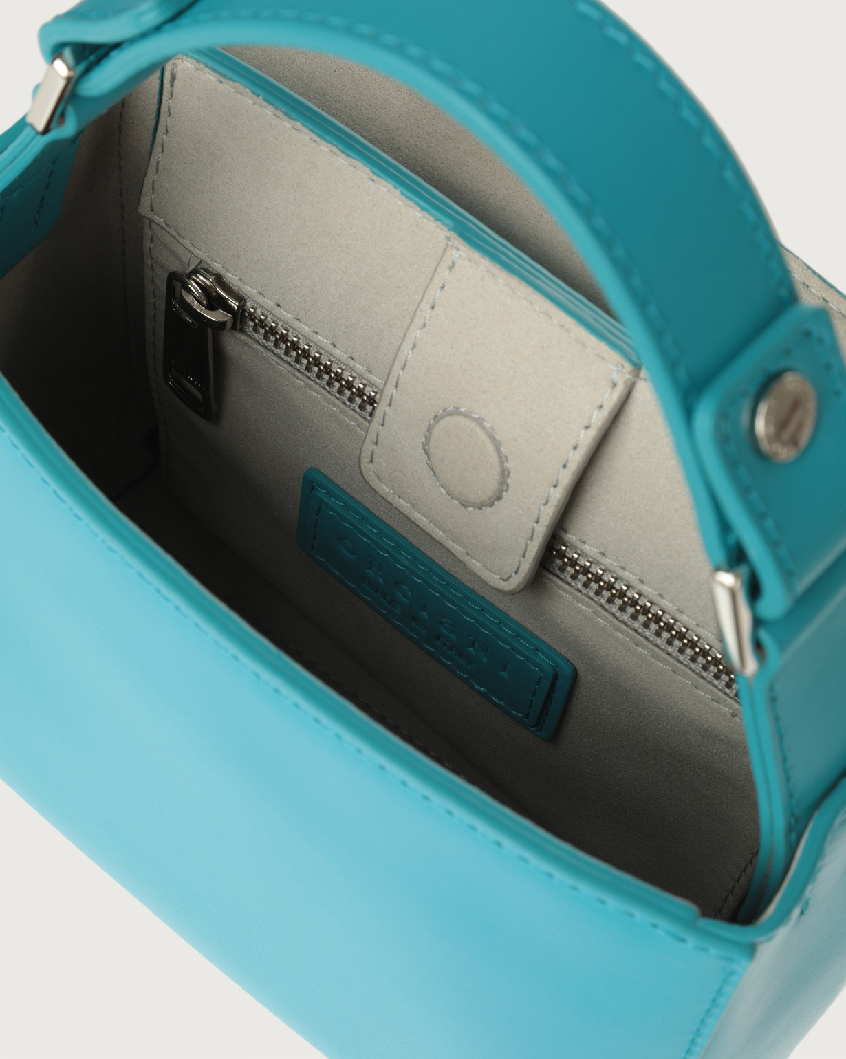 ORCIANI Sveva Vanity Mini leather handbag with shoulder strap