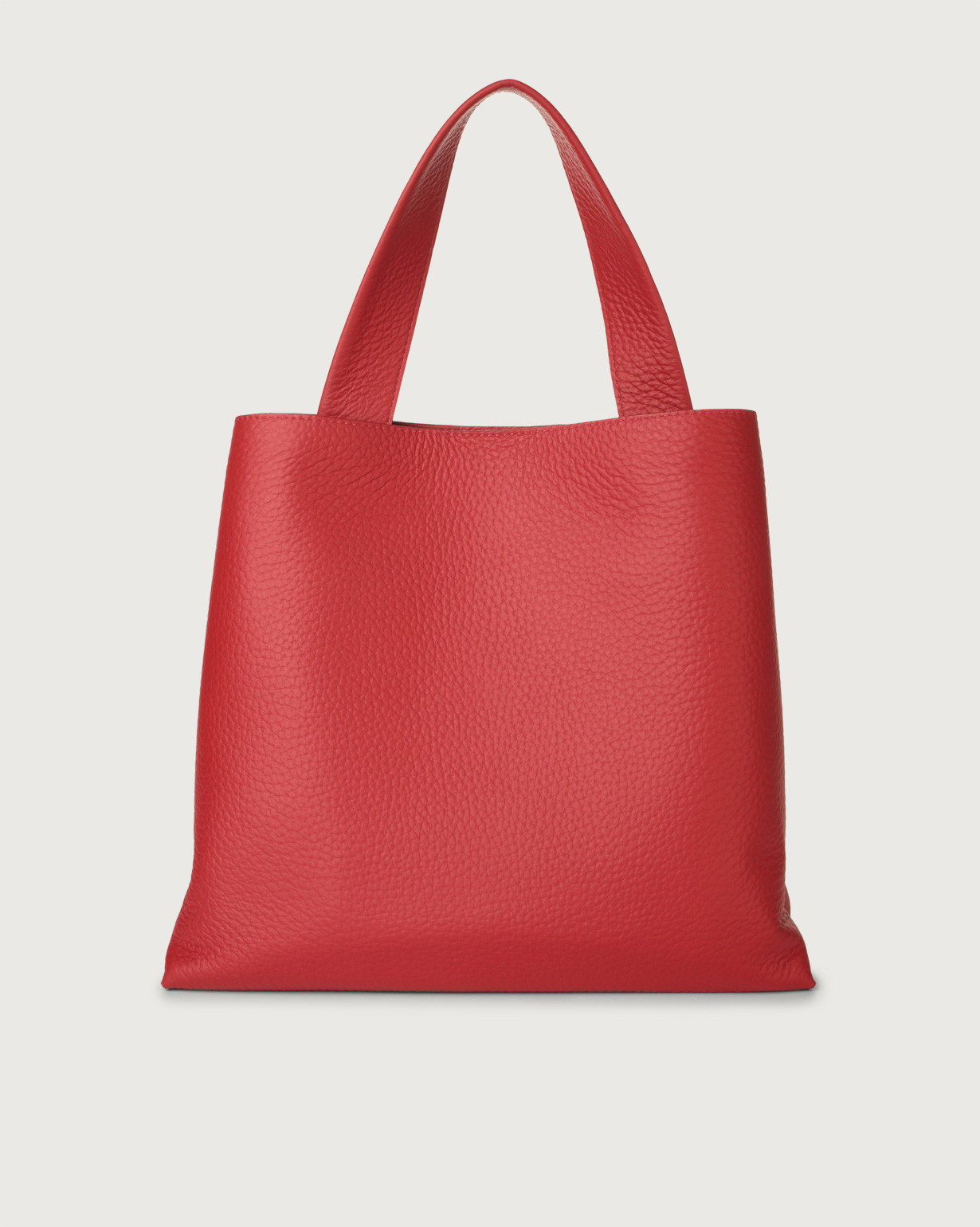 ORCIANI Jackie Soft leather shoulder bag. , color Marlboro red