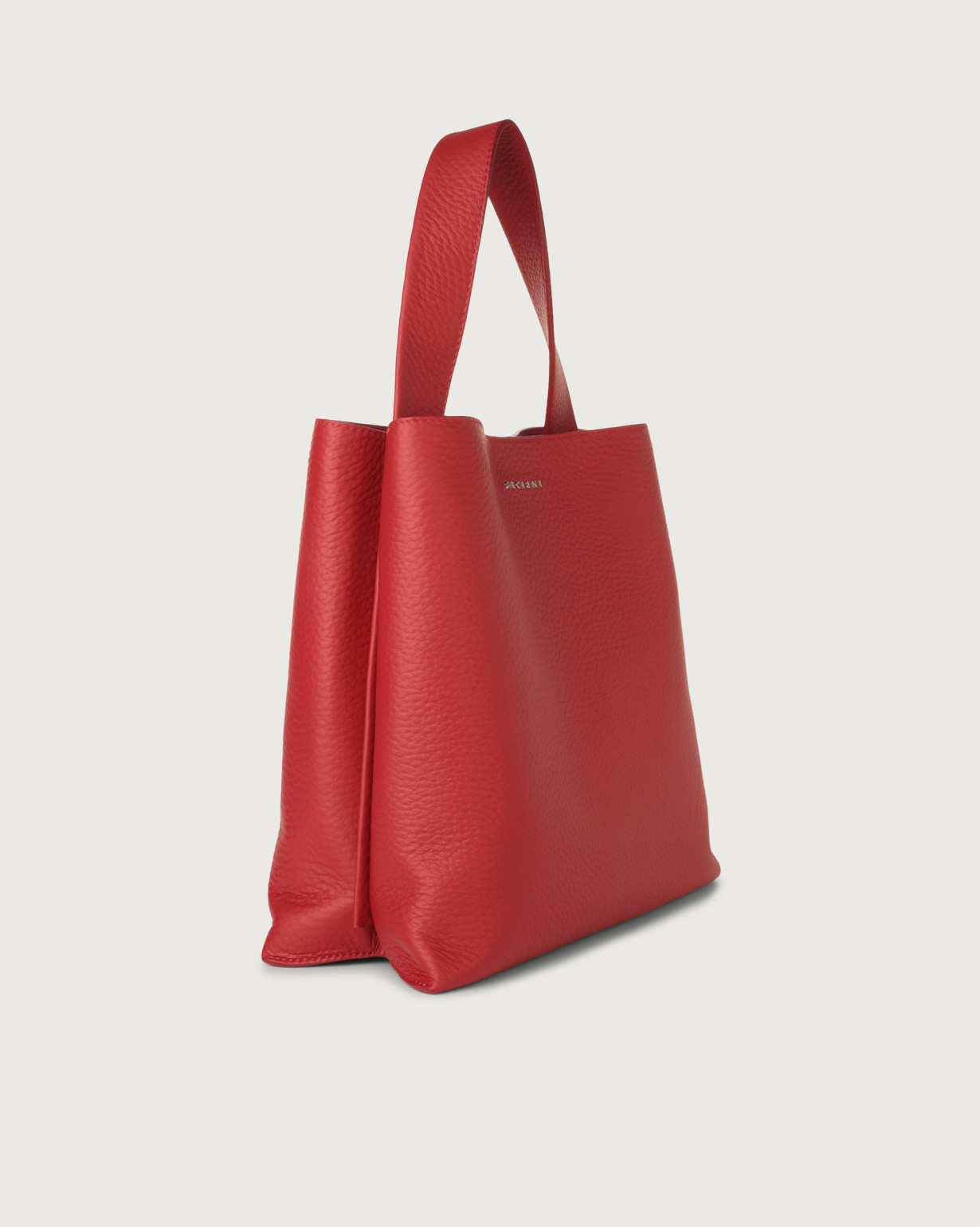 ORCIANI Jackie Soft leather shoulder bag. , color Marlboro red