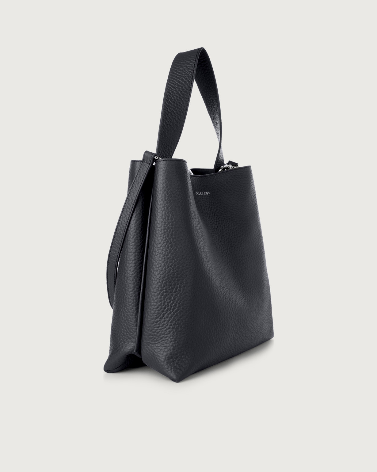 ORCIANI Jackie Soft leather shoulder bag. color Navy