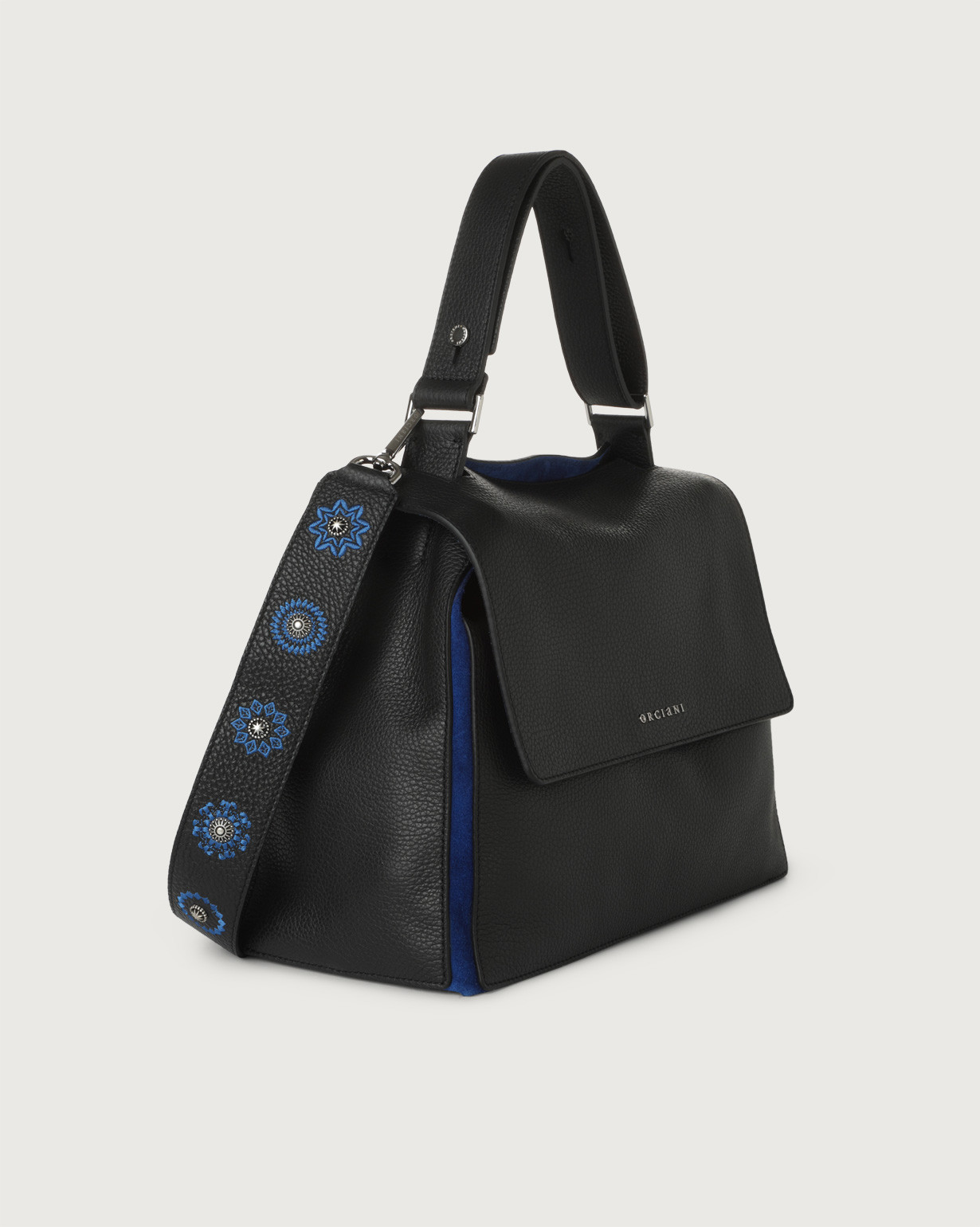 Orciani small Sveva leather shoulder bag - Blue