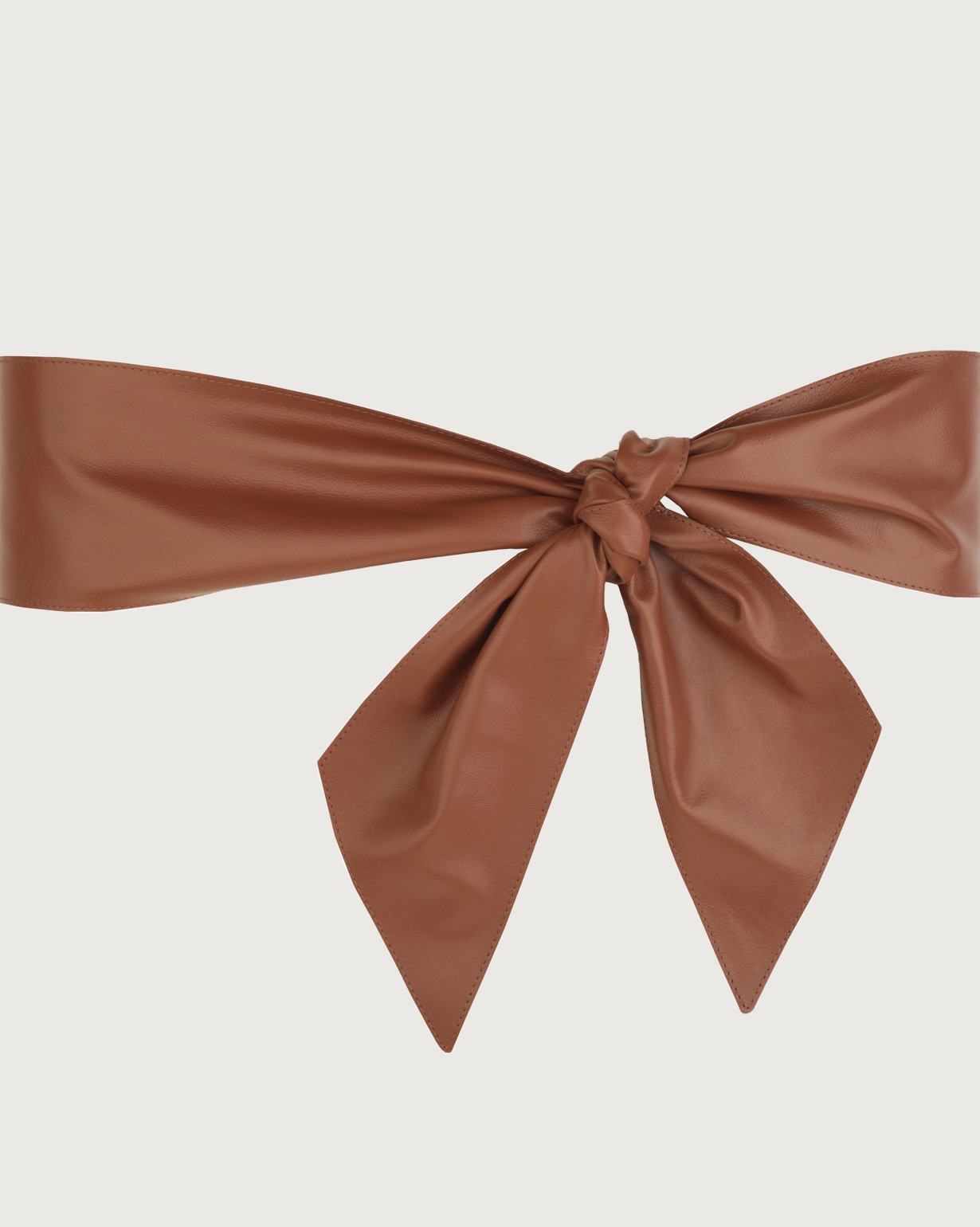 ORCIANI Liberty leather sash belt. , color Cognac