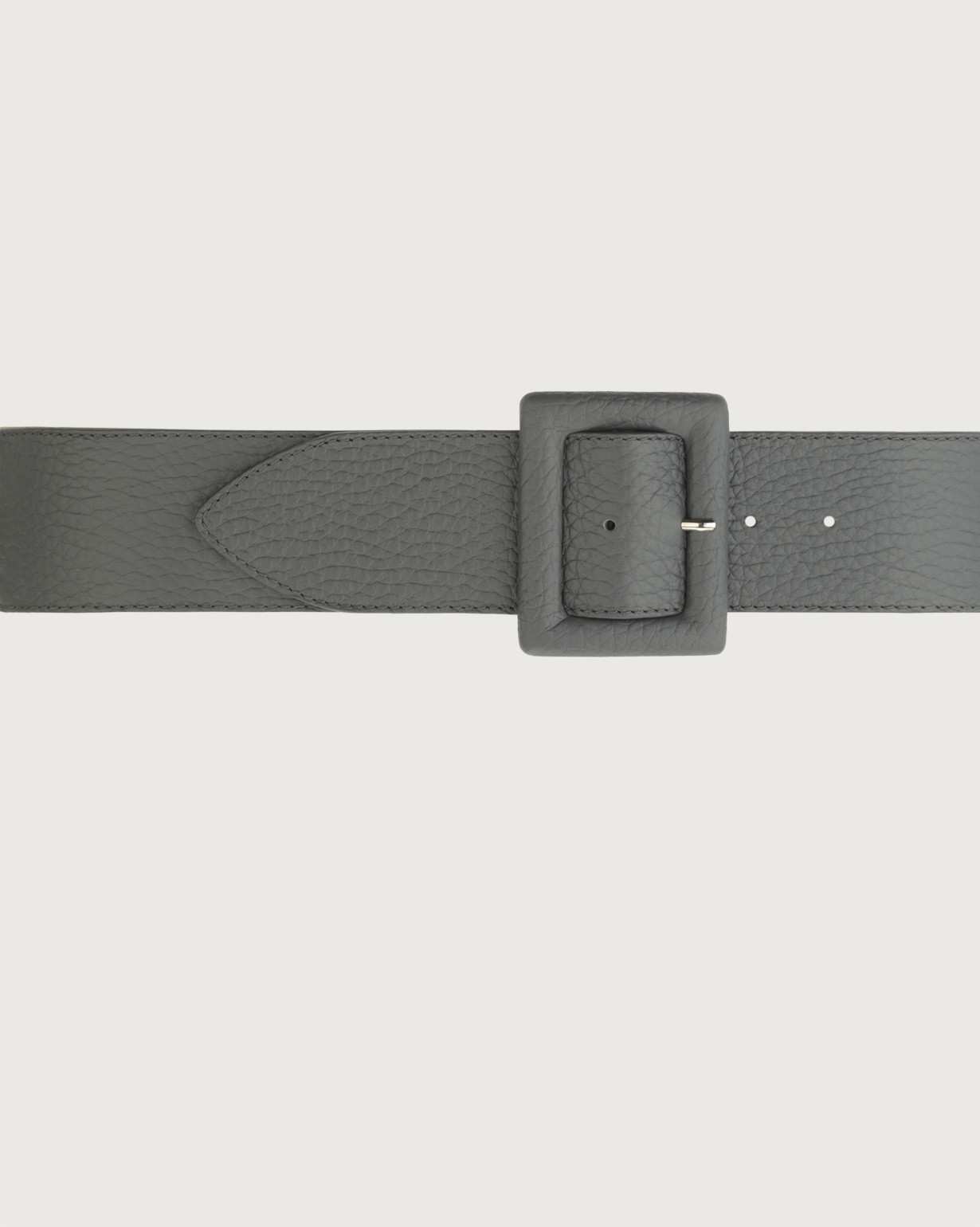 ORCIANI Soft high waist leather belt with covered buckle ORCIANI Soft high waist leather belt with covered buckle