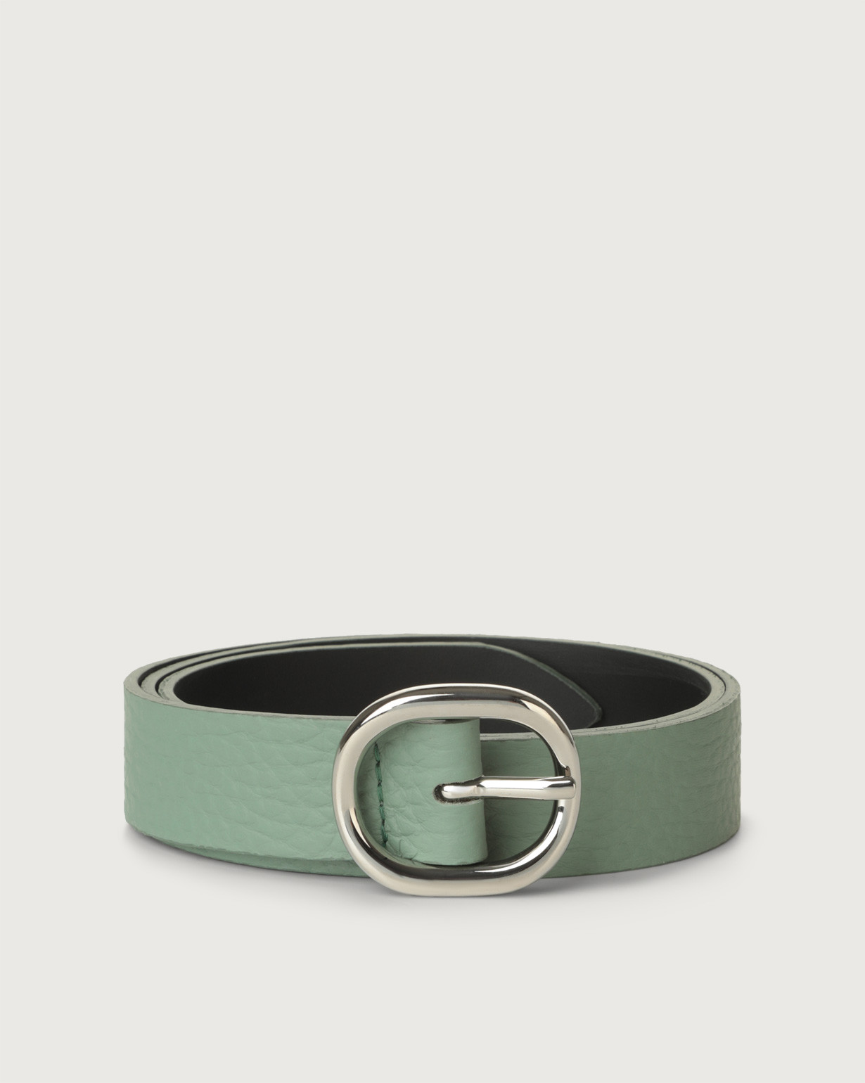 Green outlet leather belt