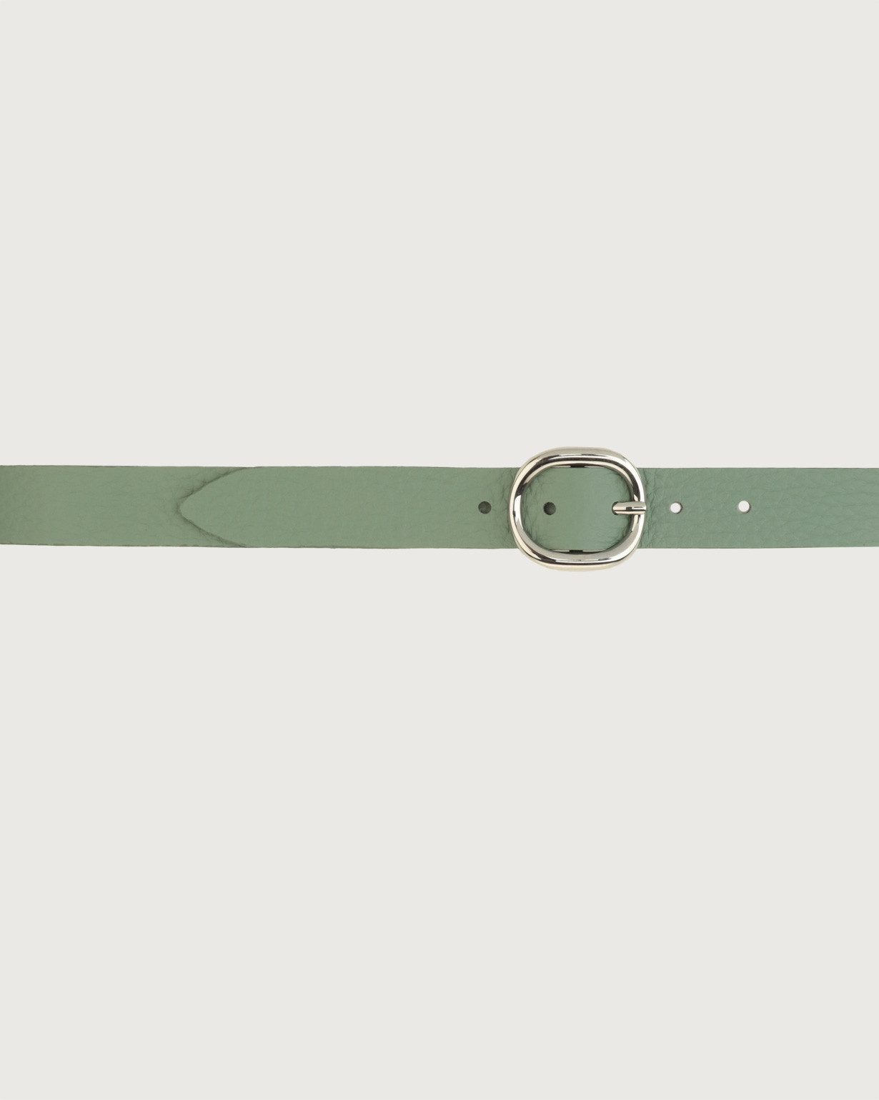 Armani Collezioni Italian Leather Belt Sage Green Silver Buckle Women\'s 46‎ EUC ARMANI EXCHANGE REVERSIBLE LEATHER BELT WITH CHROME METAL  main image 3