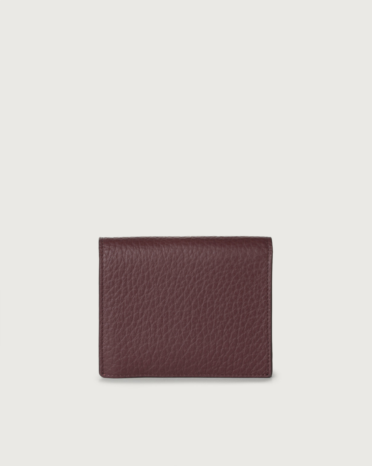 ORCIANI Soft small leather wallet with zip with card holder