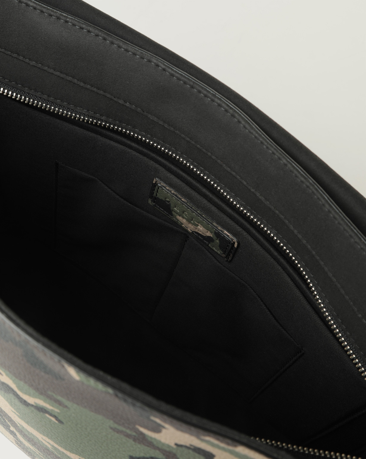 ORCIANI Camouflage leather messenger bag. , color Unique