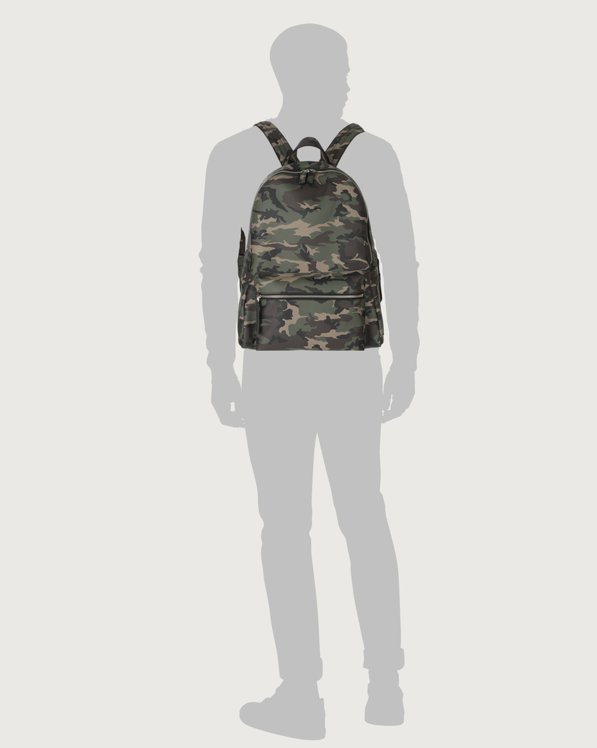 Camouflage leather backpack hot sale
