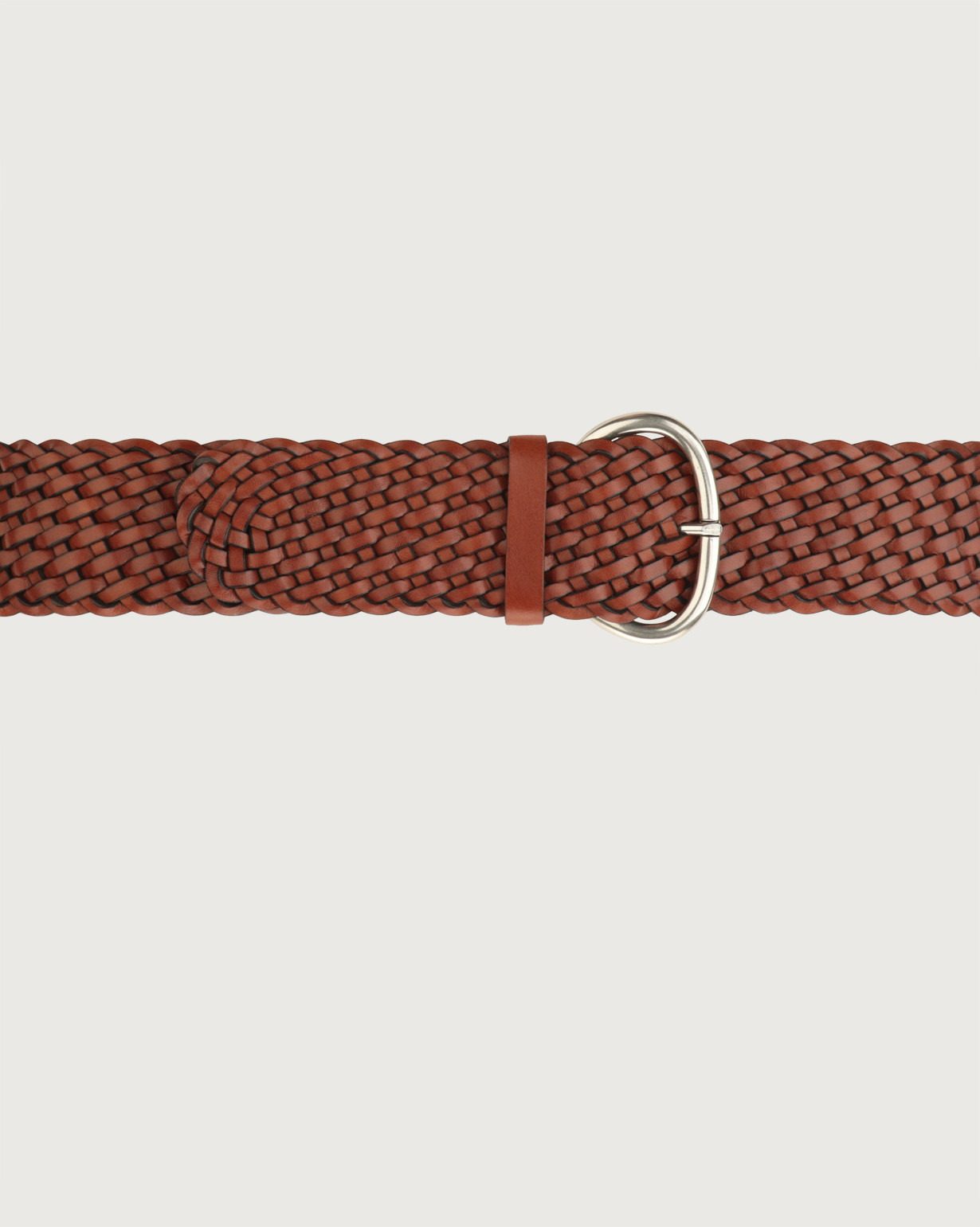 Roan Mountain Brown Leather Belt | Hypoallergenic | Handmade in USA! 36 inch / Brown / Zinc Alloy/Leather