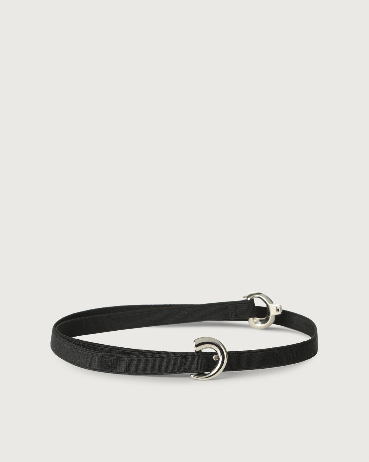 ORCIANI Flexy thin stretch belt. , color Black