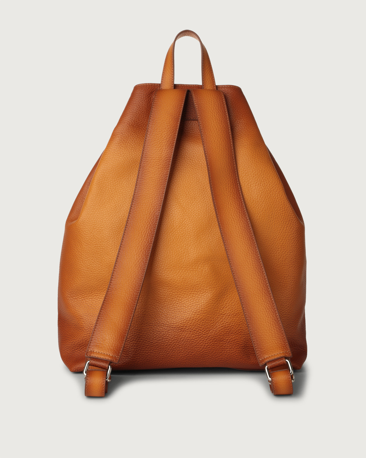 ORCIANI Micron Deep leather drawstring backpack. , color Ocher
