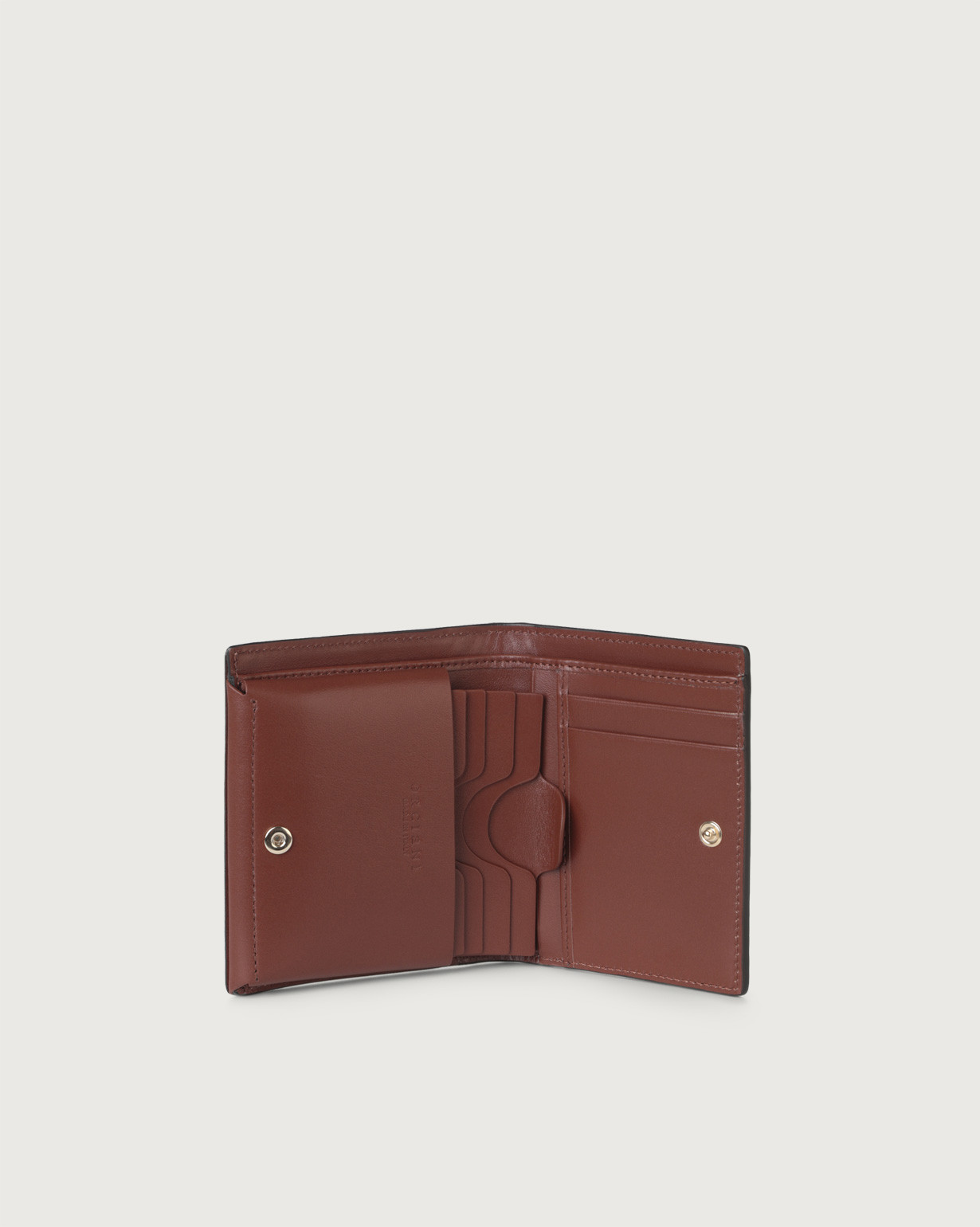 ORCIANI Liberty small leather wallet with zip with card holder