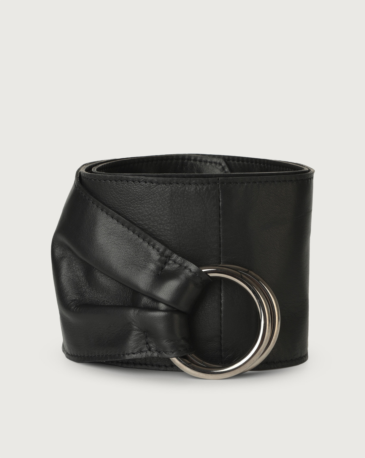 ORCIANI Natur leather sash belt Black USA Shop online