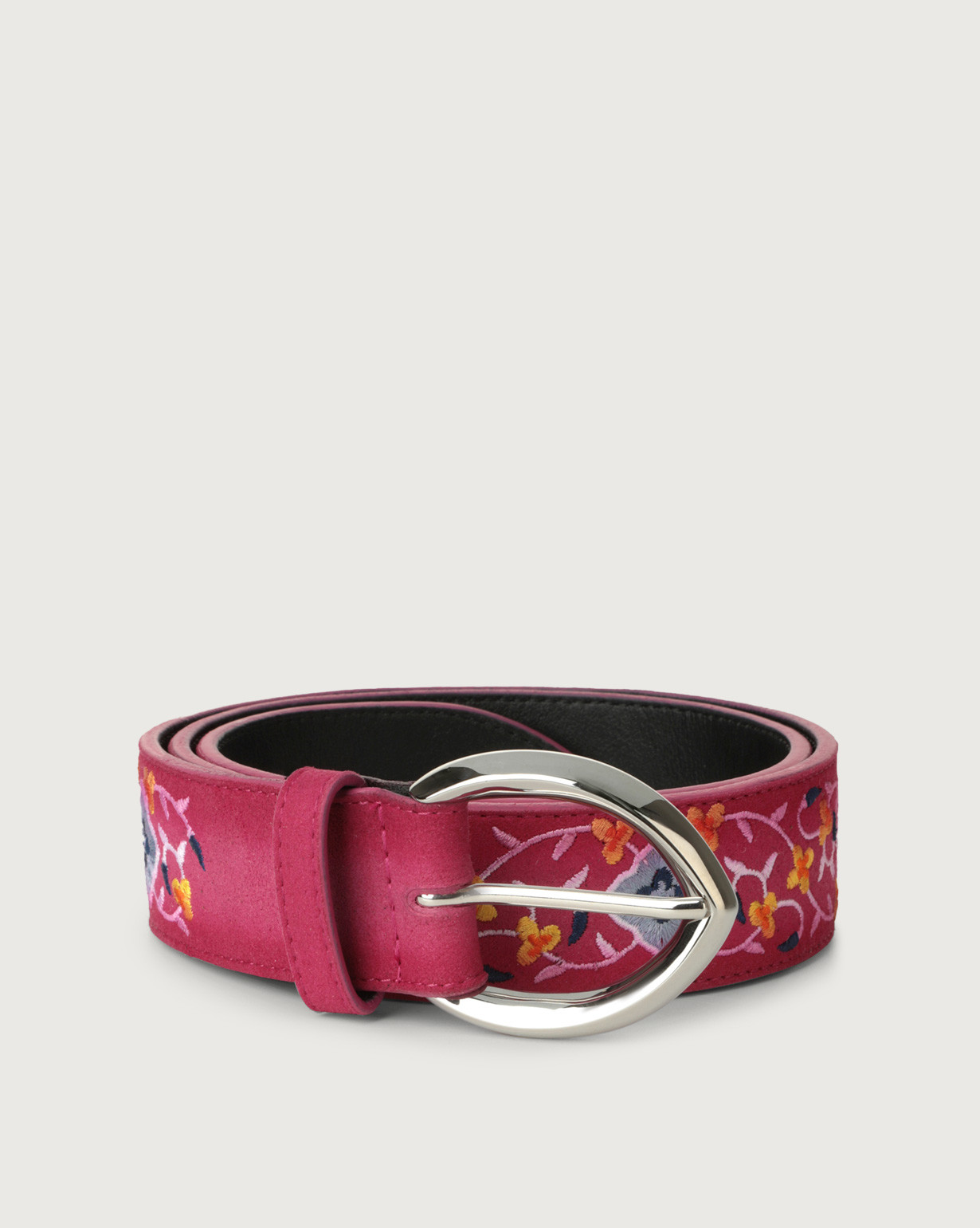 Orciani Women\'s Leather Pink Belt Size 80 Made In Italy Vintage 80s Claudio Orciani Italian Leather Designer Drop  main image 2