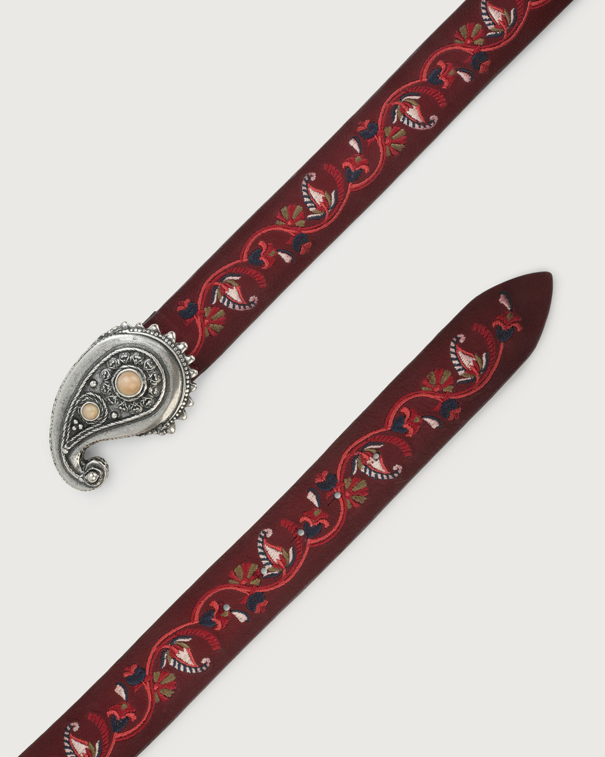 ベルト ORCIANI Woman Belt Red D10333NTL RUB ORCIANI Long Beach Persian nubuck leather belt. , color Ruby Red