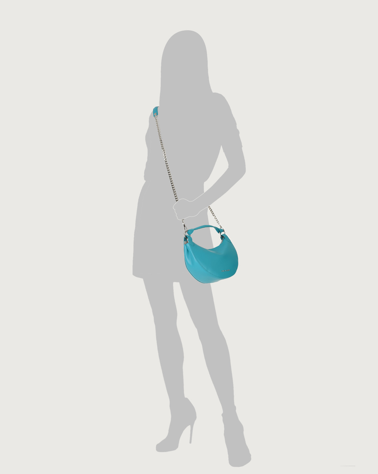 ORCIANI Dumpling Vanity leather mini bag with strap. , color