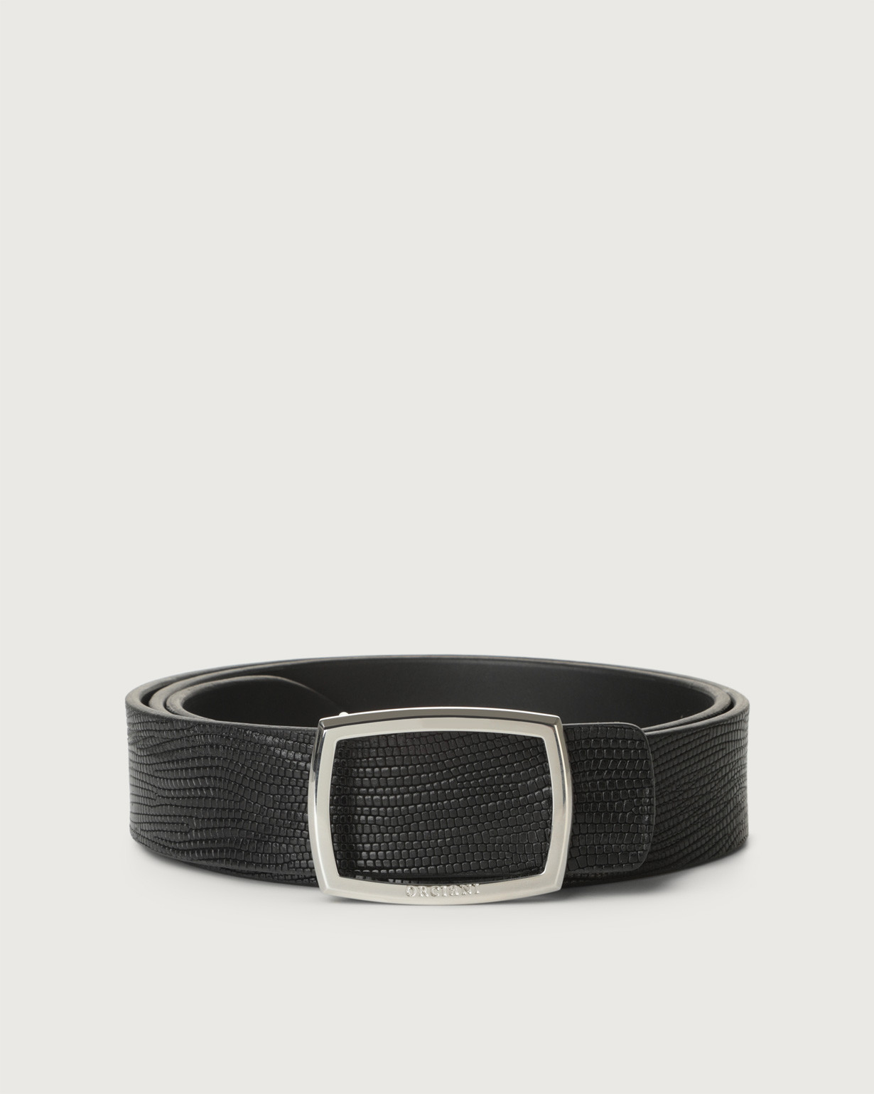 ORCIANI Lizard leather belt. , color Black