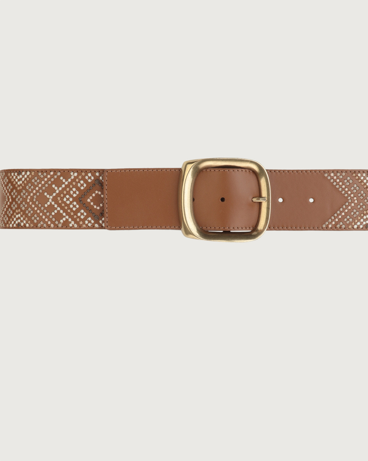 ORCIANI Navajo Classic leather belt 5 cm. , color Unique
