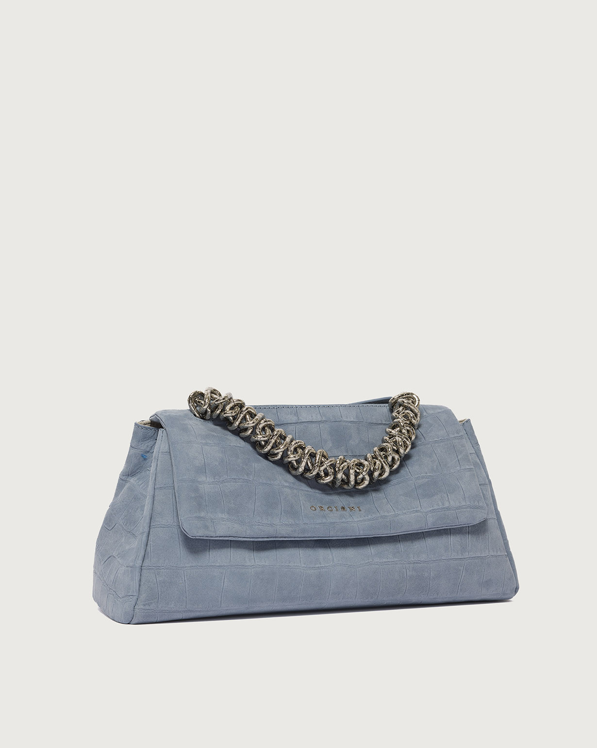 ORCIANI Sveva Longuette Twilight nubuck leather shoulder bag