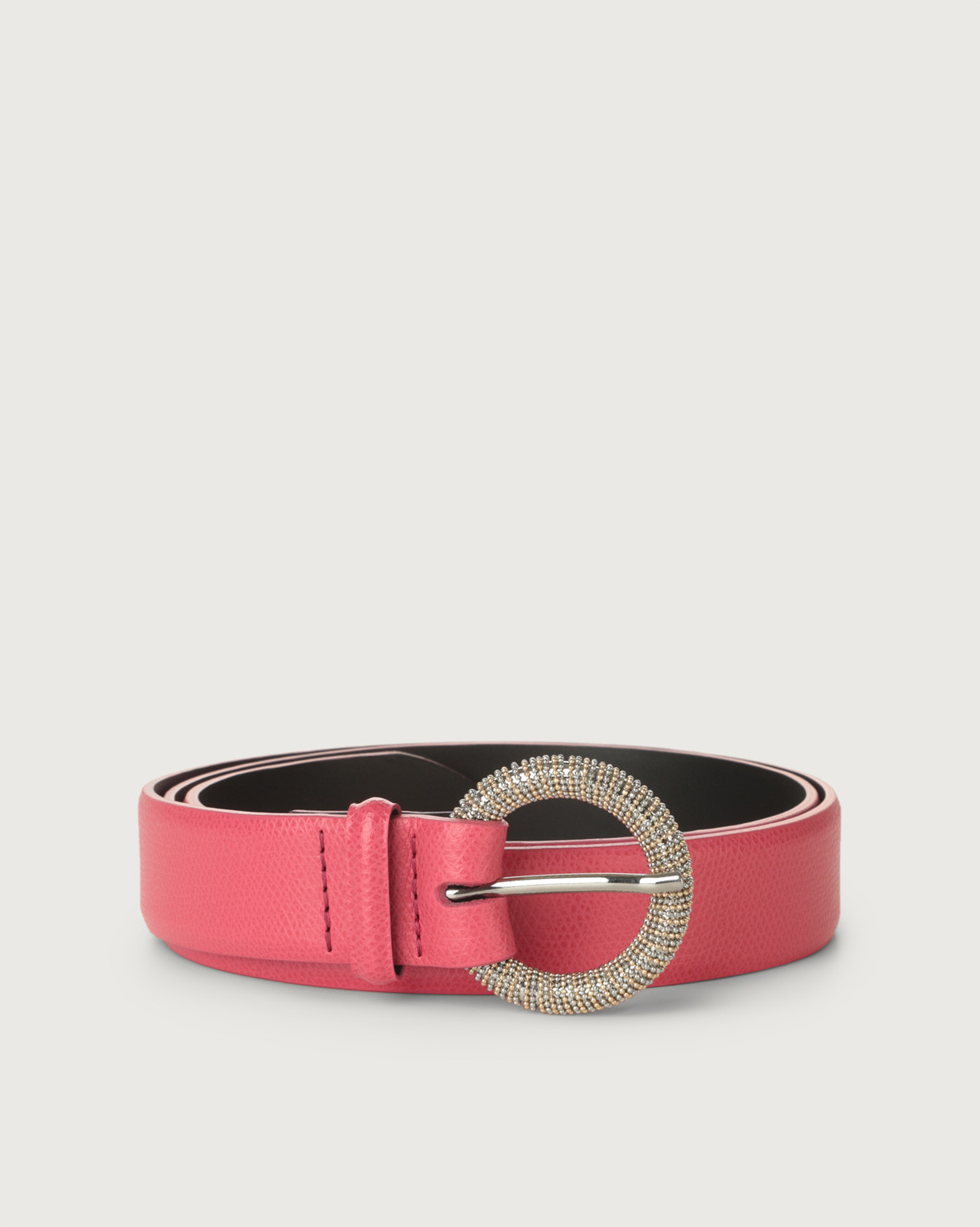 ORCIANI Premium classic leather belt. , color pink