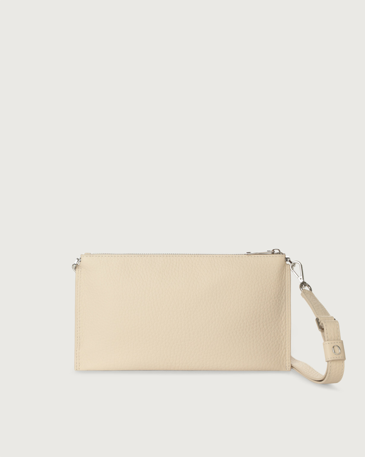 ORCIANI Pupa Soft mini leather crossbody bag color Ivory