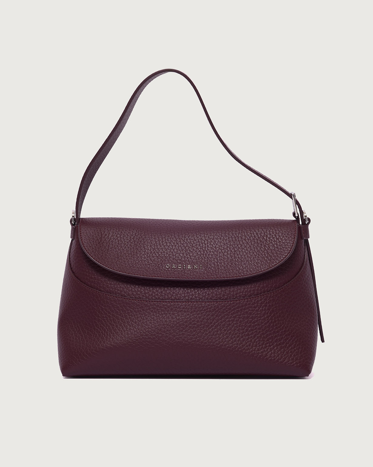ORCIANI Nana Soft Midi leather shoulder bag with strap. , color