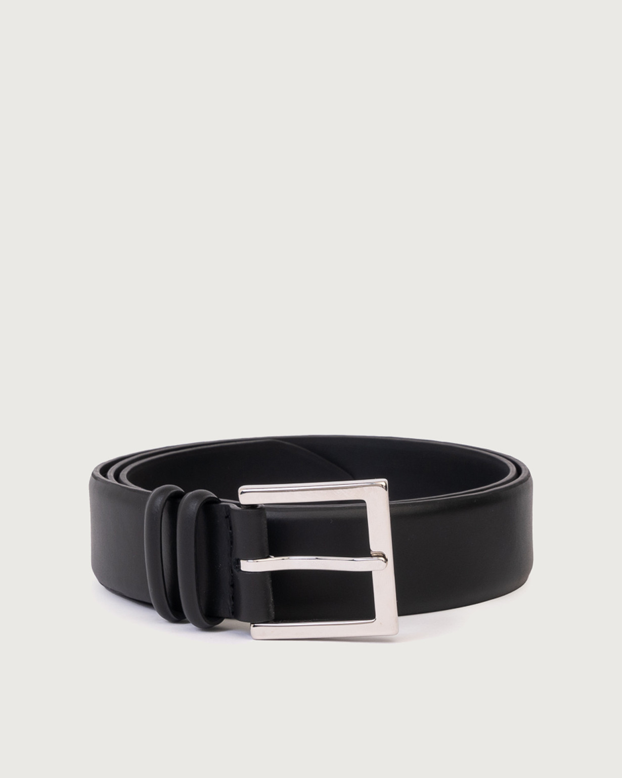 The Monaco Black Leather Belt