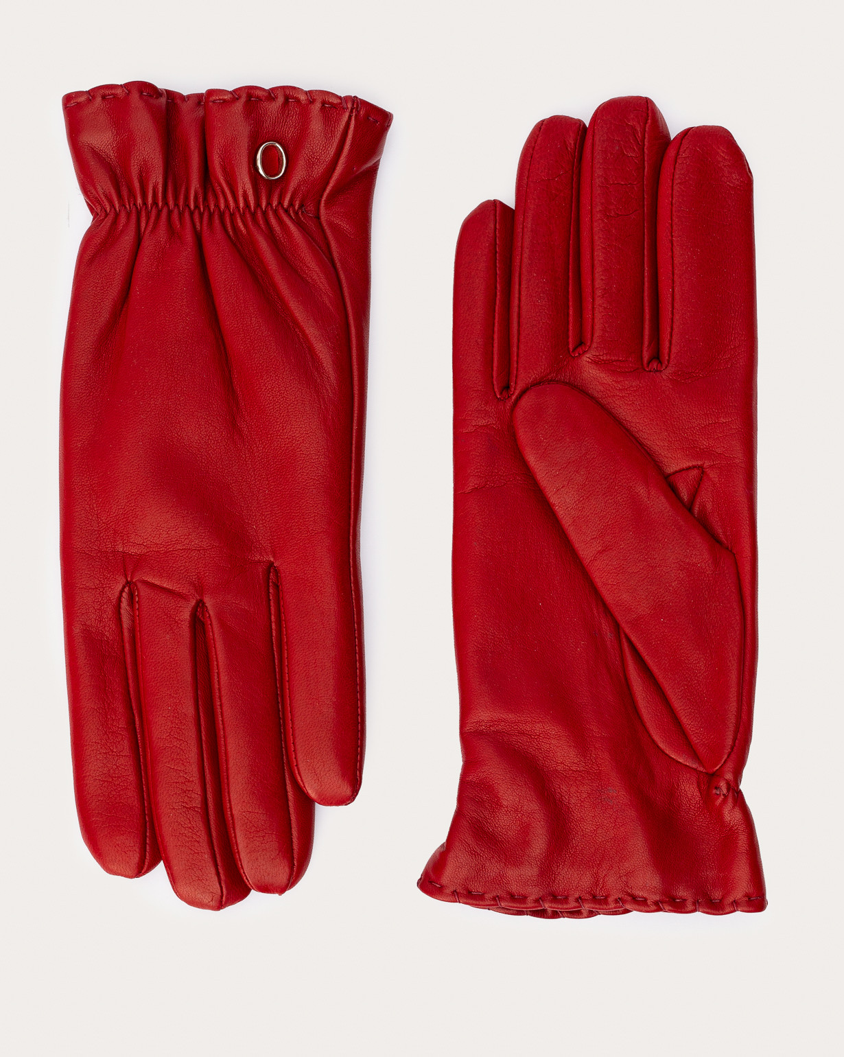 ORCIANI Nappa Flake leather gloves. , color Red