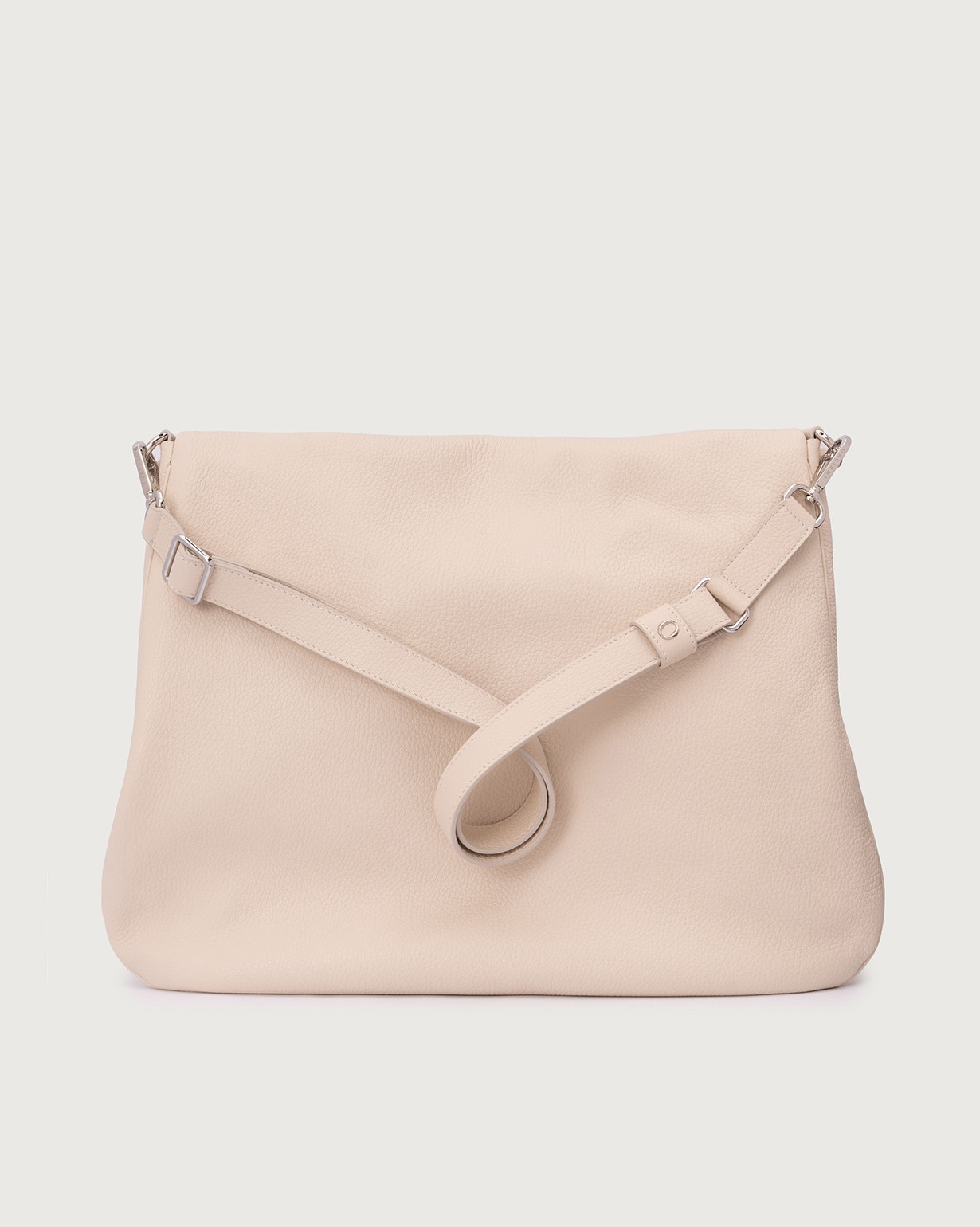 ORCIANI Diana Sense Scooby Large leather shoulder bag with strap