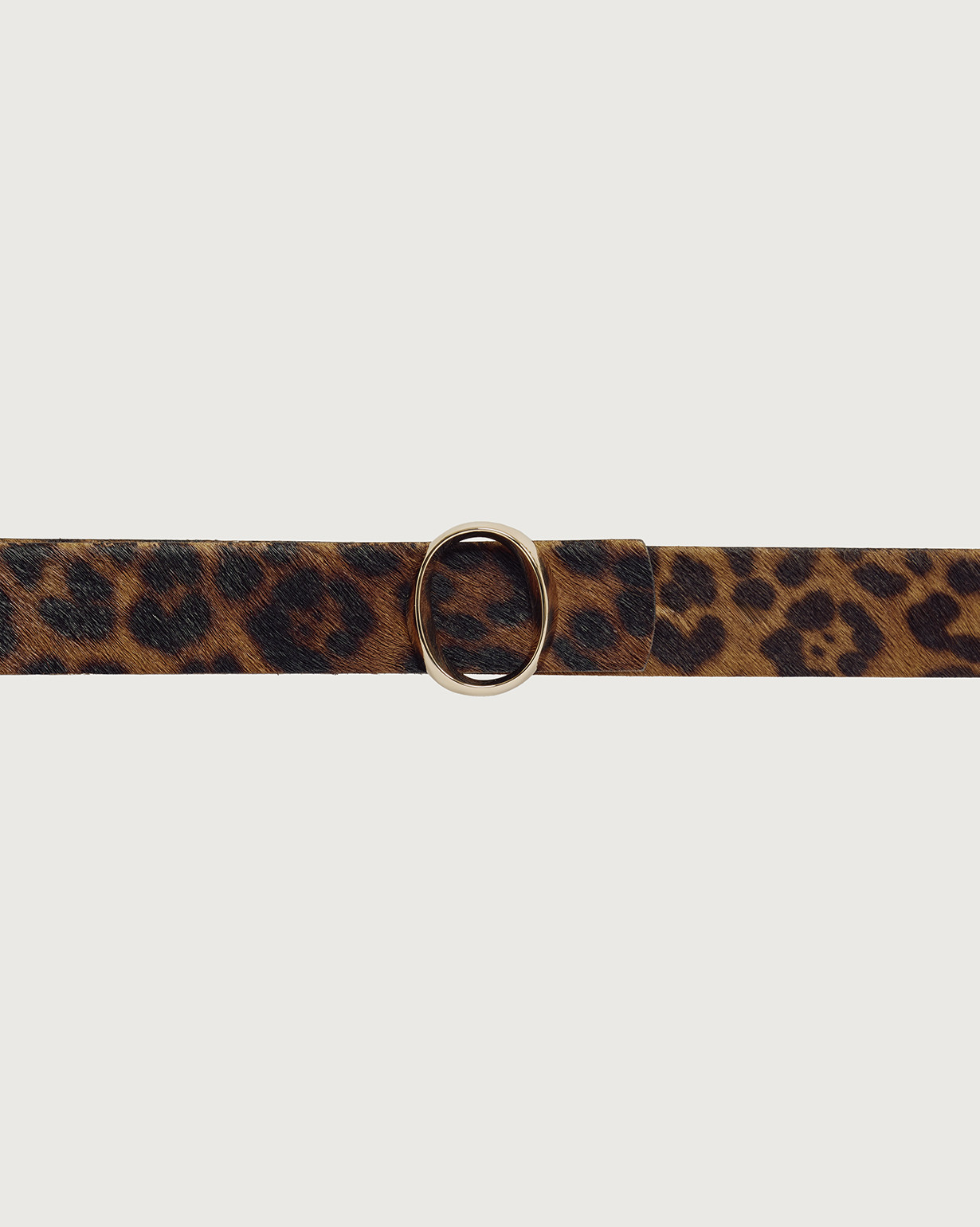 ORCIANI Leo Double leather belt 3,5 cm. , color Leopard