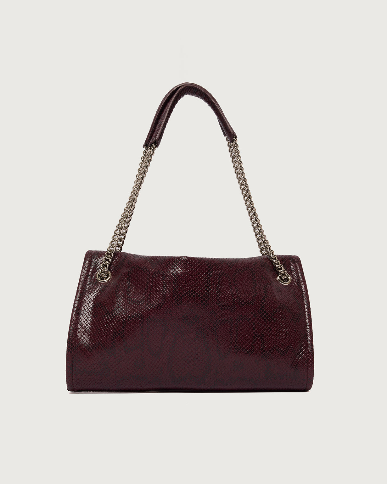 ORCIANI Venus Exotic Small python effect leather shoulder bag