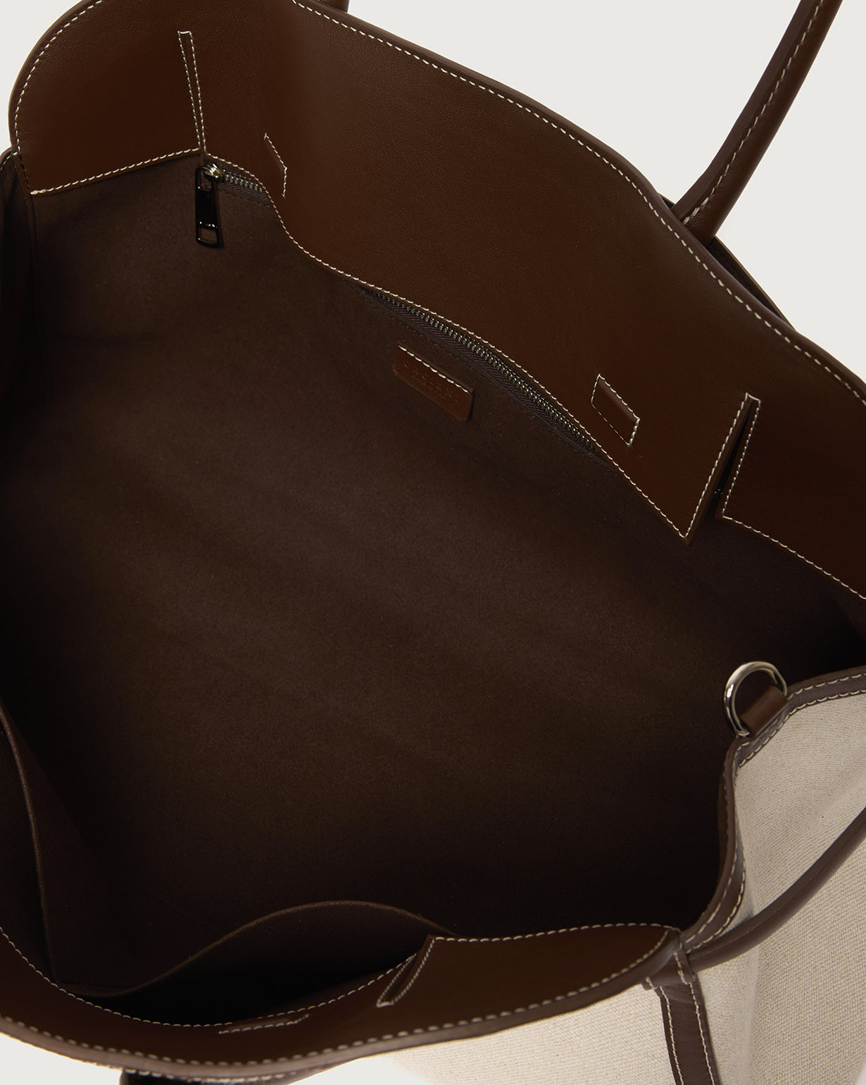 新品タグ付き☆ORCIANI オルチアーニ クラッチバッグ　ブラウン ORCIANI Aura Savana XL canvas and leather shoulder bag with strap