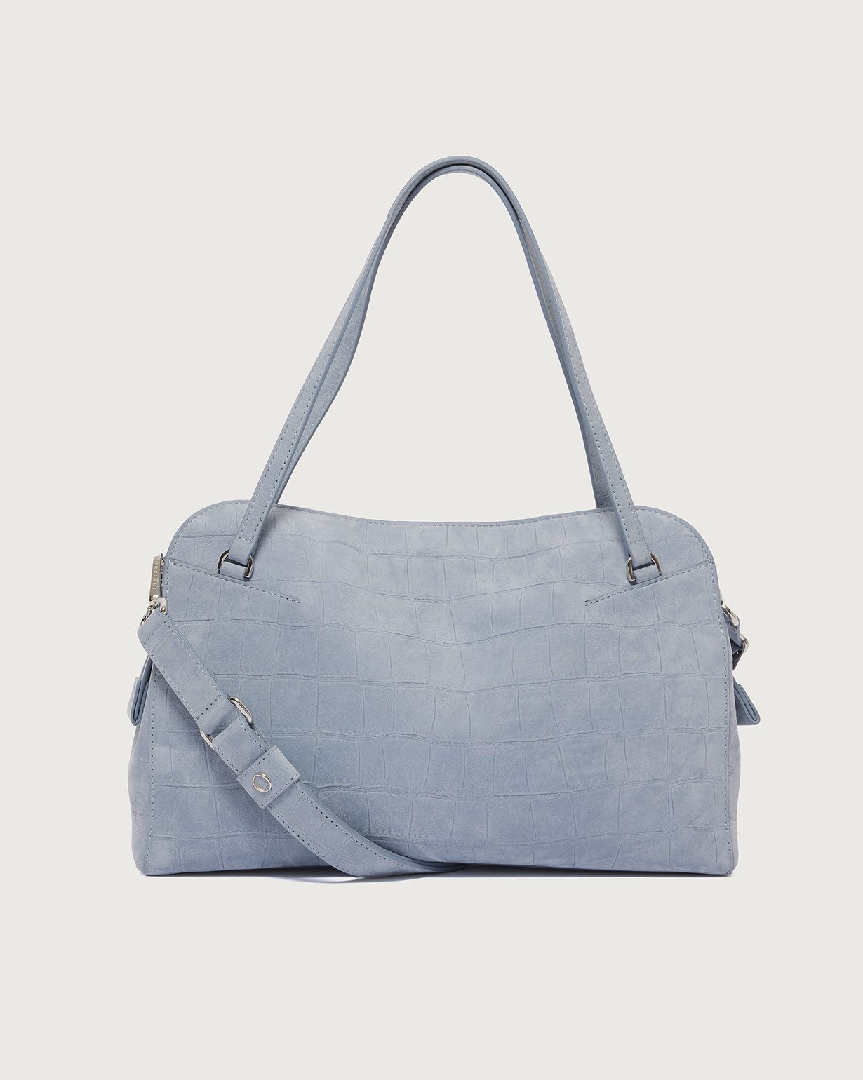 y0025　0808 ORCIANI Lido Twilight Midi nubuck leather shoulder bag. , color