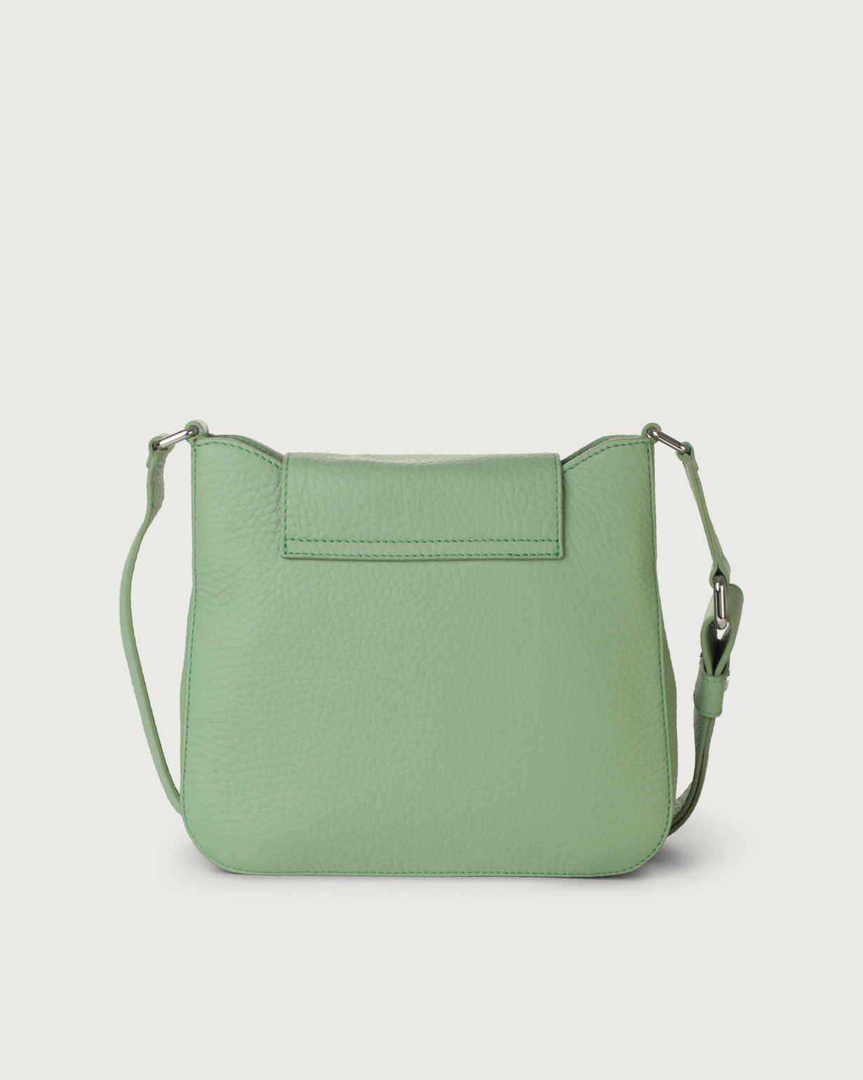 ORCIANI Dama Soft Midi leather bag with shoulder strap. , color Green