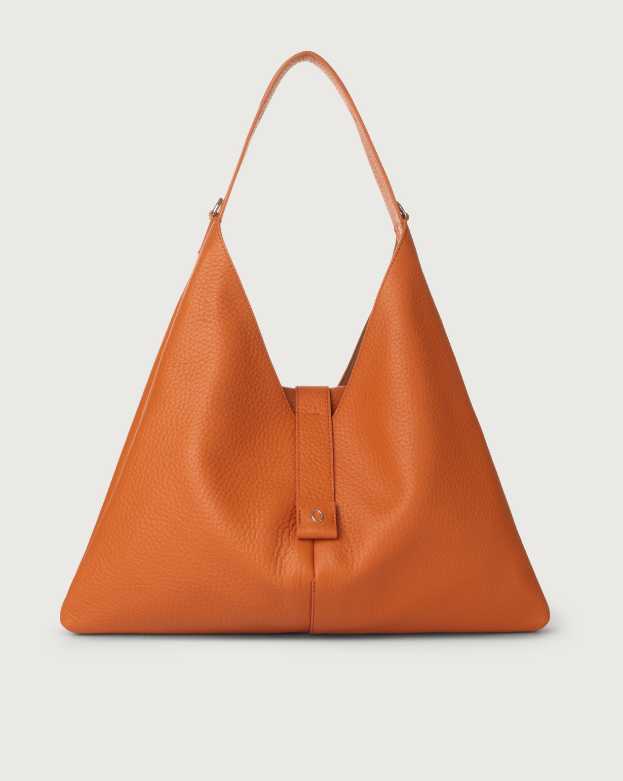 ORCIANI Vita Soft leather shoulder bag with strap. , color Orange